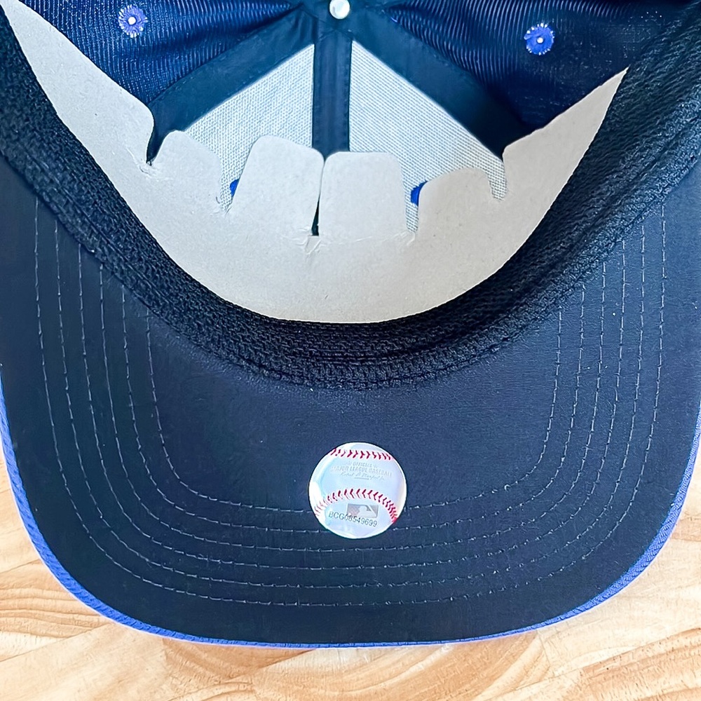L.A. Dodgers Team MLB Blue and White Embroidered Adjustable Baseball Hat - Picture 11 of 12